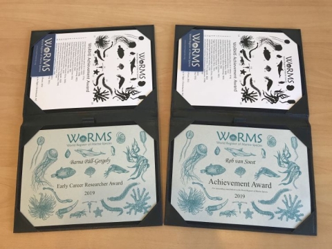 Awardees for the 2019 WoRMS Achievement & Early Career Researchers Award known