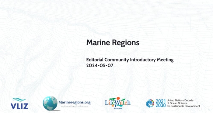 Marine Regions hosts introductory meeting for renewed Editorial Community