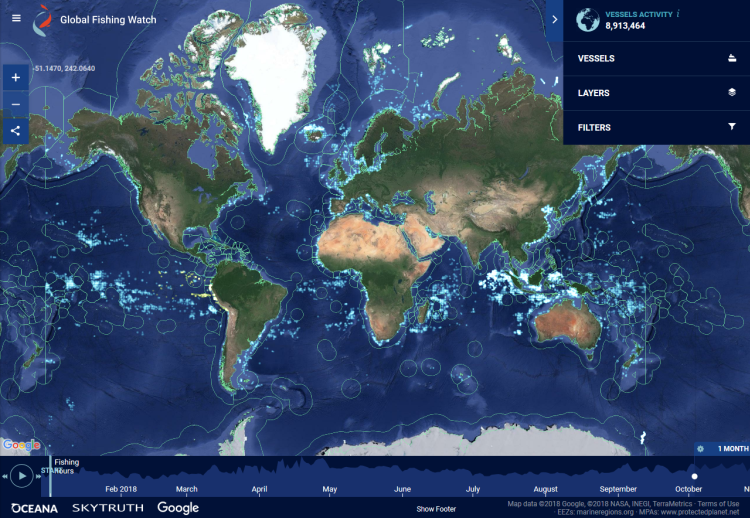 global fishing map